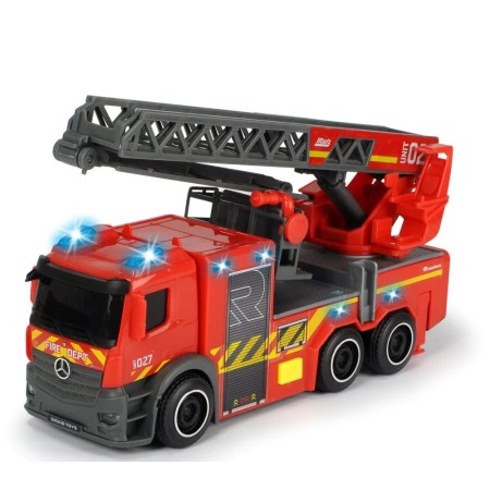 Dickie Toys SOS Wóż Strażacki Mercedes Benz, Straż Pożarna 23cm, Światło Dźwięk