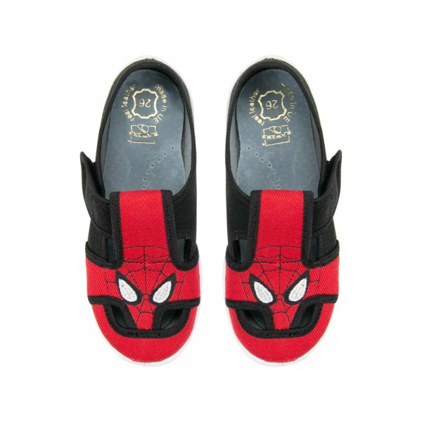 RAWEKS KAPCIE CHŁOPIĘCE ZE SKÓRZANĄ WKŁADKĄ, SPIDERMAN, IGOR I14