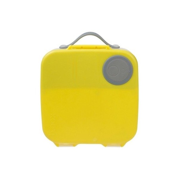 b.box lunchbox duży | śniadaniówka do szkoły, do pracy | Lemon Sherbet,  Żółty Szary