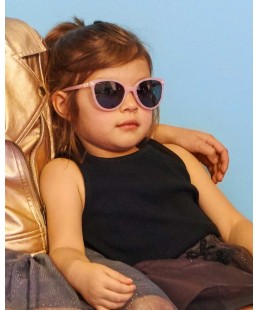 Okulary przeciwsłoneczne Ki ET LA - BuZZ PINK GLITTER 4-6 lat