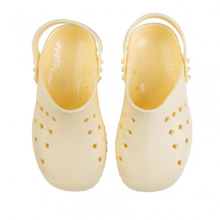 KLAPCZERSY KALOSZE POPROSZE PASTELOVE Bananowe,  Klapki na plażę, basen, do ogrodu